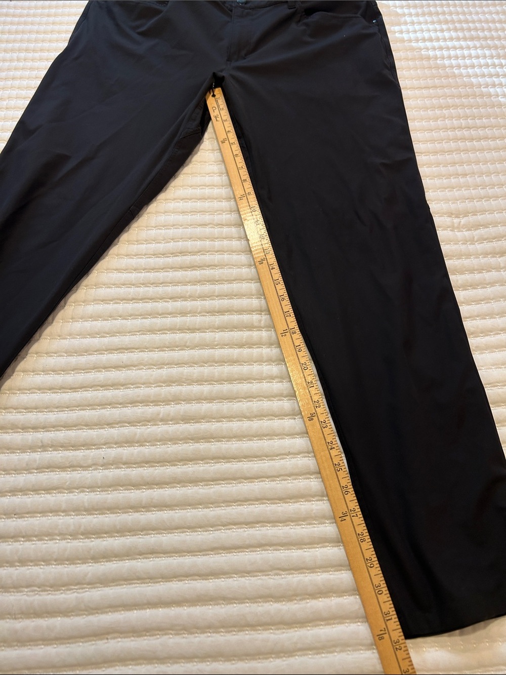 lululemon athletica Black Men's Chino-Style Performance Pants 38” waist - Picture 7 of 7